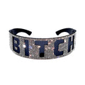 Bitch rhinestone statement glasses