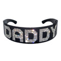 Daddy rhinestone statement glasses
